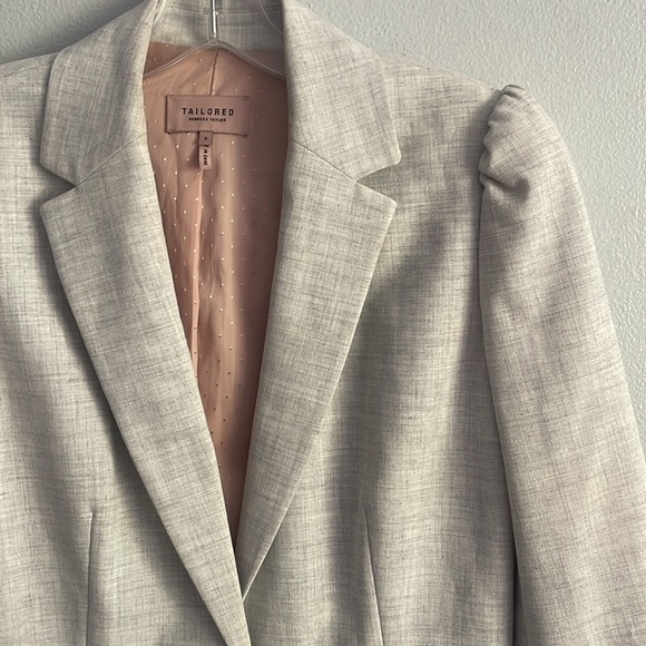 Rebecca Taylor Tailored Light Gray Clean Suiting Blazer Size 6 - Picture 5 of 7
